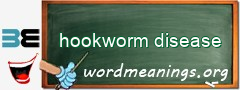 WordMeaning blackboard for hookworm disease